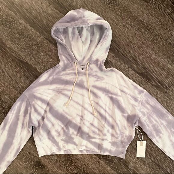 Good American tie die crop hoodie - Picture 3 of 6